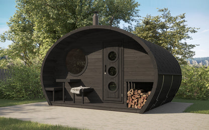 SaunaLife G11B Outdoor Sauna Kit for Up to 8 People