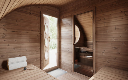 SaunaLife G11B Outdoor Sauna Kit for Up to 8 People