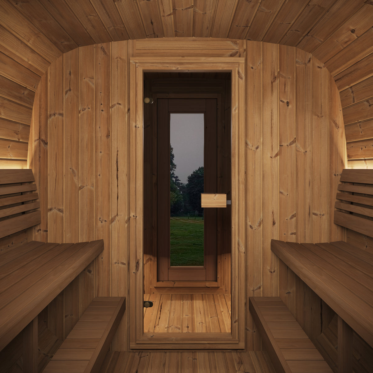 SaunaLife CL12GCPB Outdoor Sauna Suite Kit for Up to 8 People with Black Exterior Paint