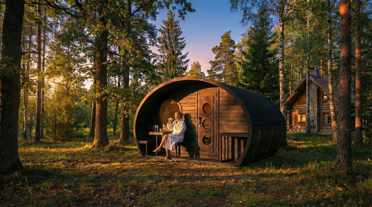 SaunaLife G11B Outdoor Sauna Kit for Up to 8 People