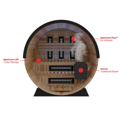 Finnmark Combination Barrel Sauna FD-7, Up to 4 People