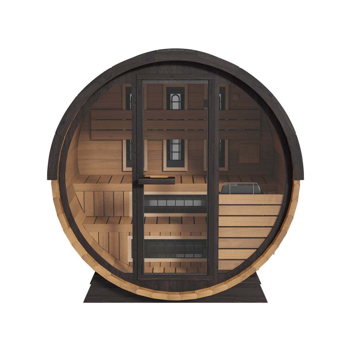 Finnmark Cedar Combination Barrel Sauna FD-6 for Up to 4 People