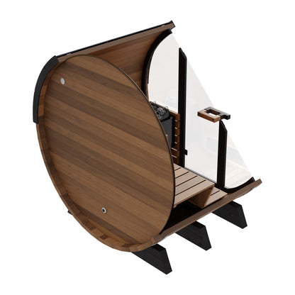 Finnmark Cedar Combination Barrel Sauna FD-6 for Up to 4 People