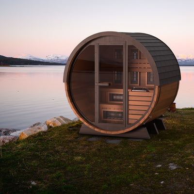 Finnmark Cedar Combination Barrel Sauna FD-6 for Up to 4 People