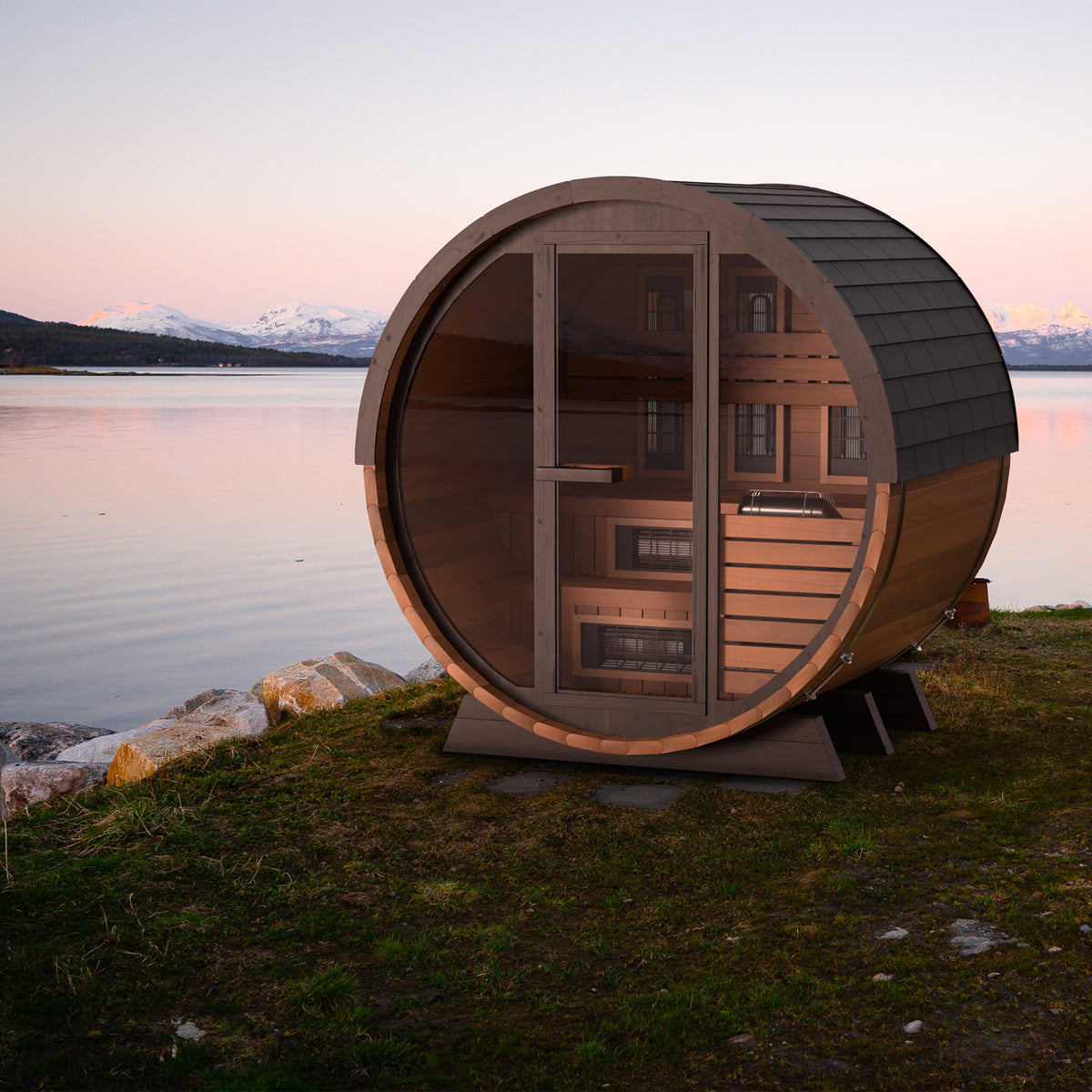 Finnmark Combination Barrel Sauna FD-7, Up to 4 People