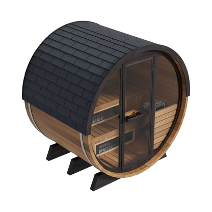 Finnmark Cedar Combination Barrel Sauna FD-6 for Up to 4 People