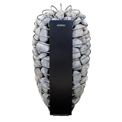 Harvia Spirit SP90E black sauna heater with rounded stones