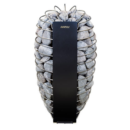 Harvia Spirit SP90E black sauna heater with rounded stones