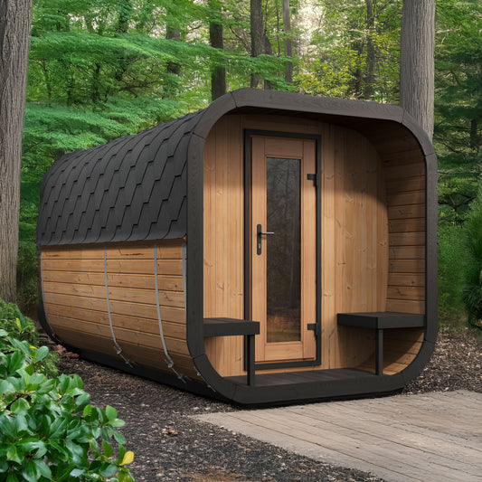 SaunaLife CL12GCP Outdoor Sauna Suite Kit for Up to 8 People