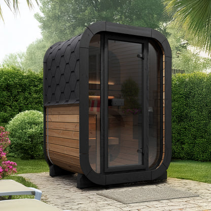 SaunaLife CL3G Outdoor Cube Sauna Kit for Up to 2 People