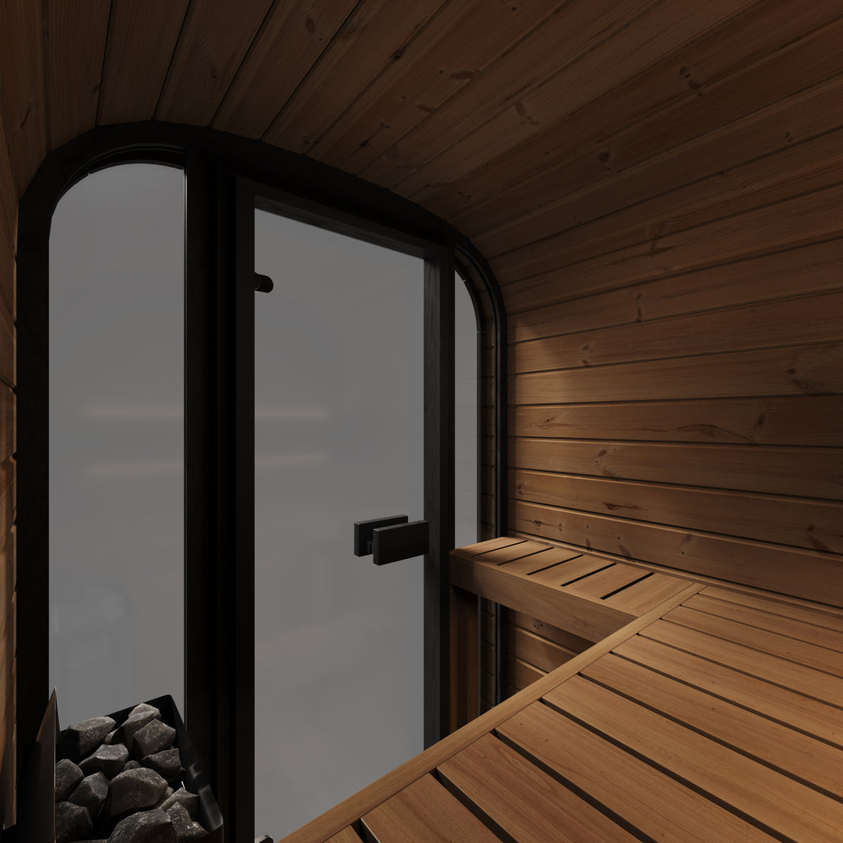 SaunaLife CL3G Outdoor Cube Sauna Kit for Up to 2 People