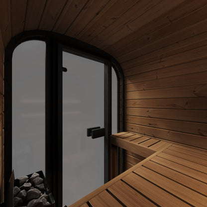 SaunaLife CL3G Outdoor Cube Sauna Kit for Up to 2 People