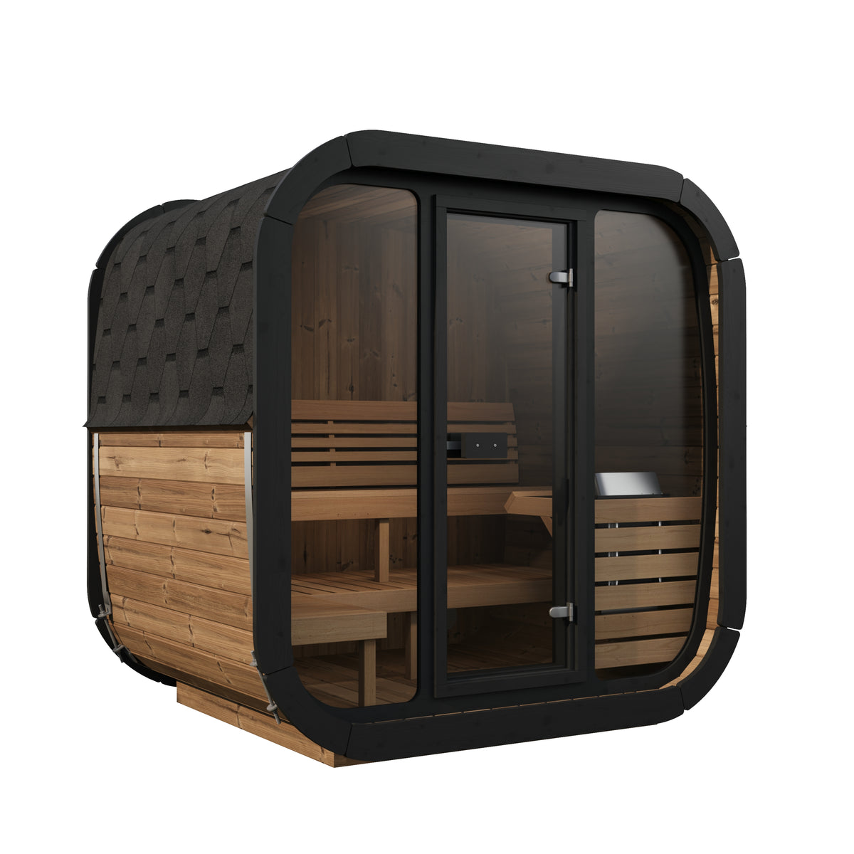 SaunaLife CL5G Outdoor Cube Sauna Kit for Up to 4 People