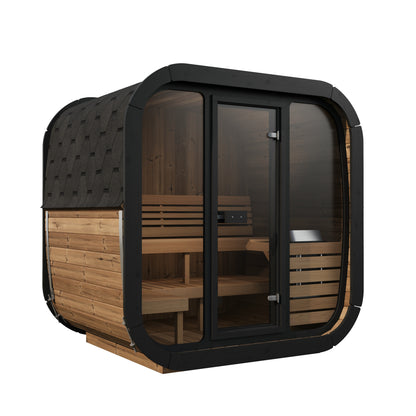 SaunaLife CL5G Outdoor Cube Sauna Kit for Up to 4 People