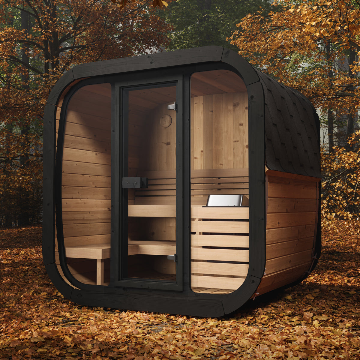SaunaLife CL5G Outdoor Cube Sauna Kit for Up to 4 People