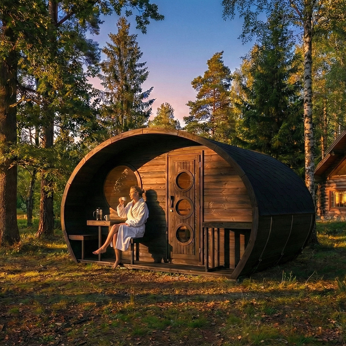 SaunaLife G11B Outdoor Sauna Kit for Up to 8 People