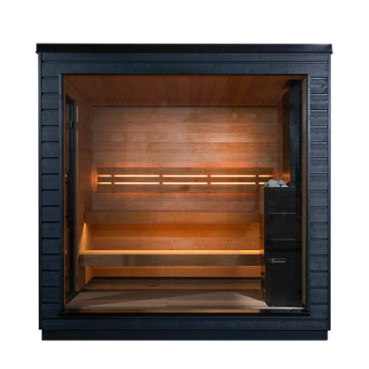 SaunaLife G6 Garden Series Outdoor Home Fully Assembled Sauna, Up to 5 Persons