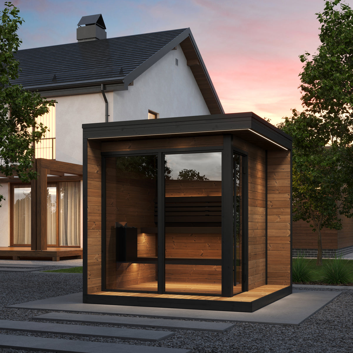SaunaLife GL6 Outdoor Sauna Kit for Up to 6 People