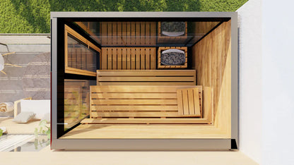 ThermaSol Vera Sauna Cabin, Fully Assembled