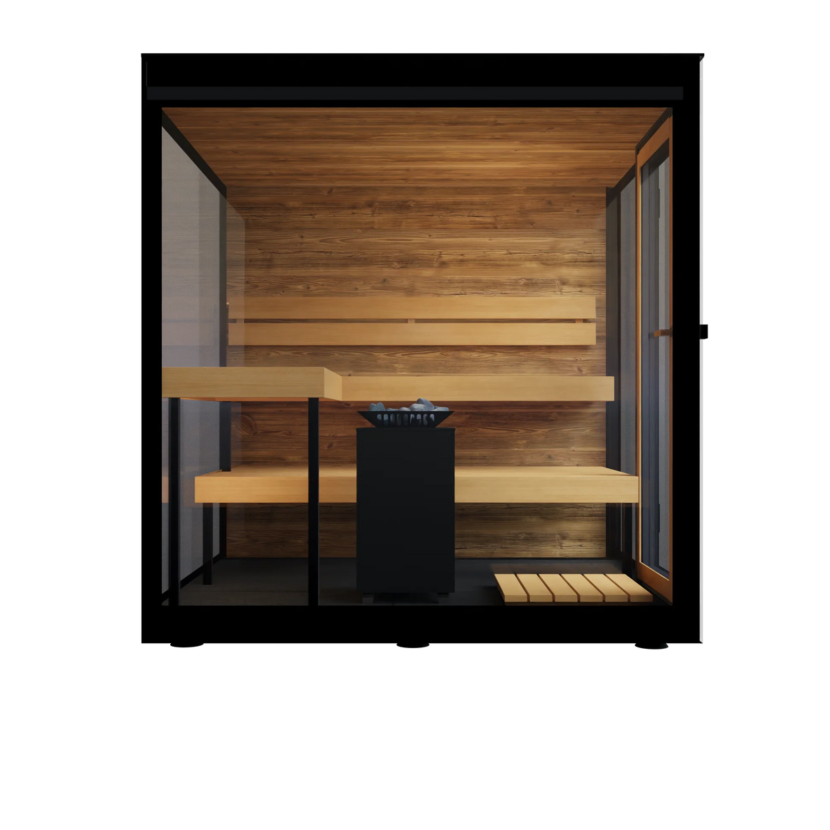 ThermaSol Vue Sauna Cabin, Fully Assembled Up to 4 People