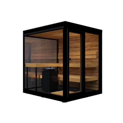ThermaSol Vue Sauna Cabin, Fully Assembled Up to 4 People