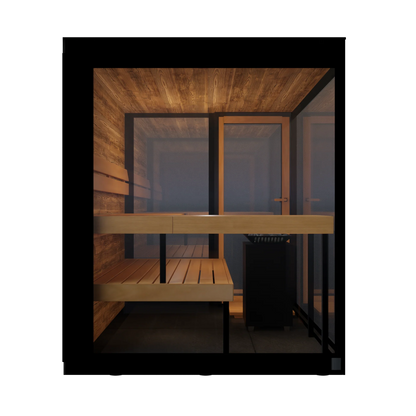 ThermaSol Vue Sauna Cabin, Fully Assembled Up to 4 People