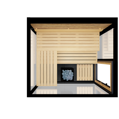ThermaSol Vue Sauna Cabin, Fully Assembled Up to 4 People
