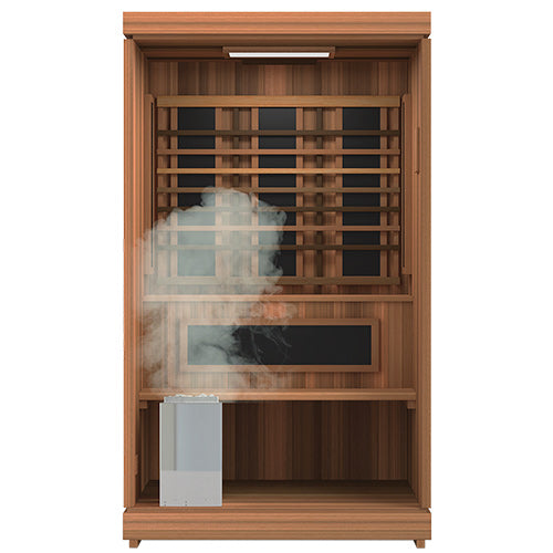 Finnmark FD-4 Trinity Infrared, Red Light Therapy & Steam Combo Sauna, 2 Person